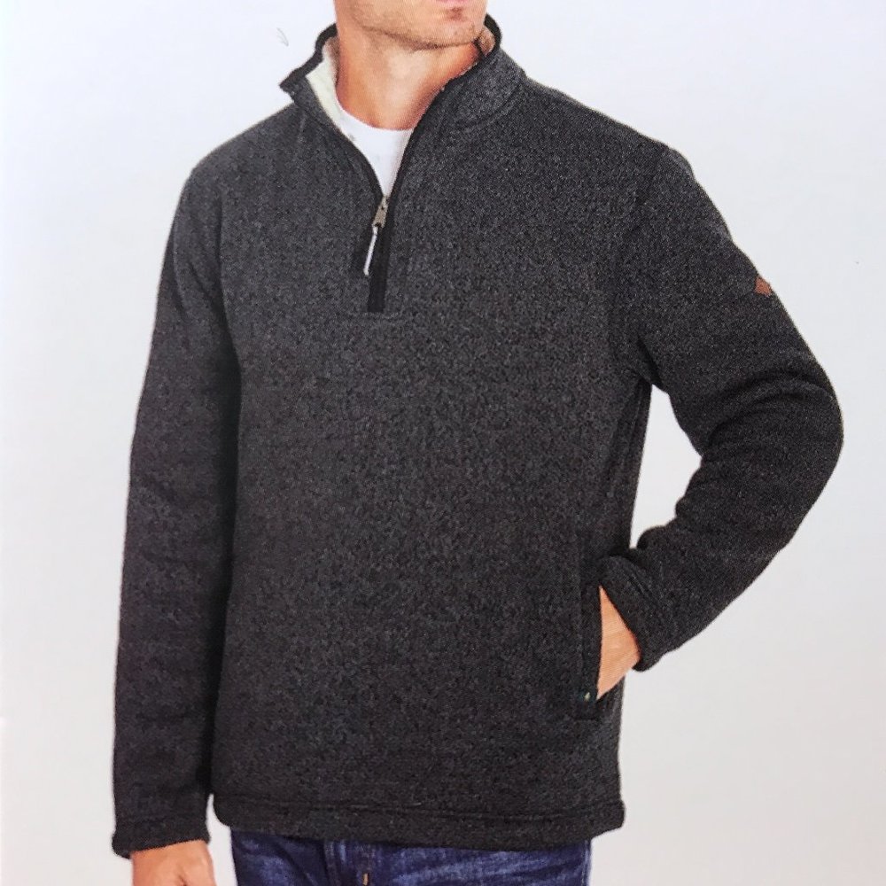 Mens Fleece Sherpa 1/4 Zip Pullover Sweater Shirt